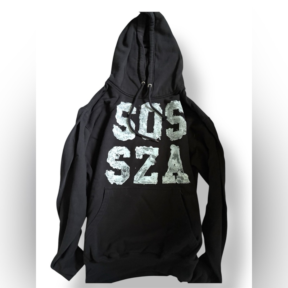 SZA SOS MERCH-Black and white hoodie #goth #SZAmerch #SZA #SOSmerch #SOS